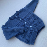Knitted by Nana Michael Cardigan - Blue Denim