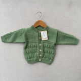 Knitted by Nana Michael Cardigan - Soft Jade