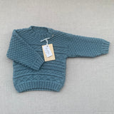Knitted by Nana Basil Jumper- Whispy Blue