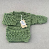 Knitted by Nana Max Jumper - Soft Jade