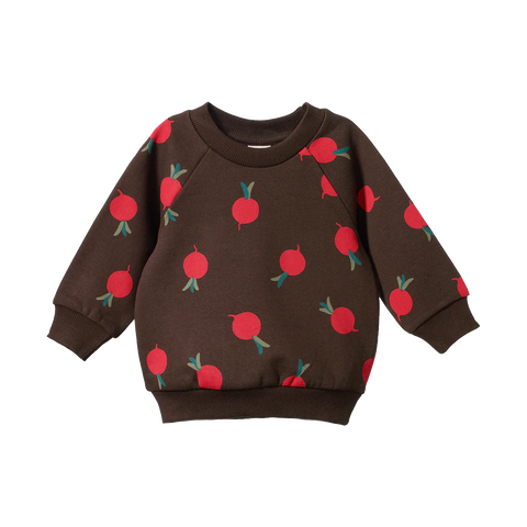 Nature Baby Emerson Sweater Grande Radish Print