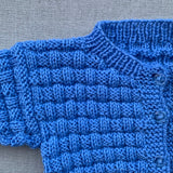 Knitted by Nana Steven Cardigan - Delphinium