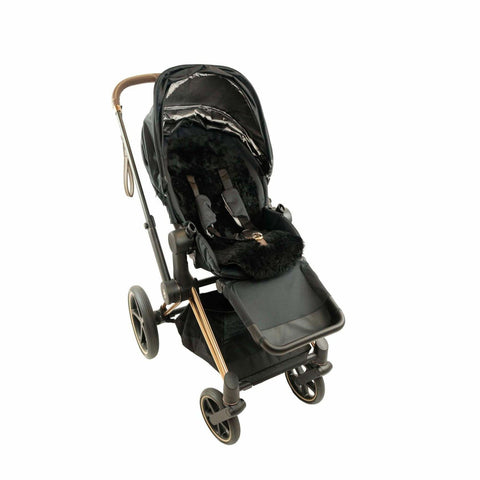 YEA - Lambskin Stroller Liner - Black
