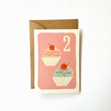 Florence Fry Number 2 Cupcakes Birthday Cake Pink