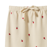 Nature Baby Footed Rompers - Radish Print