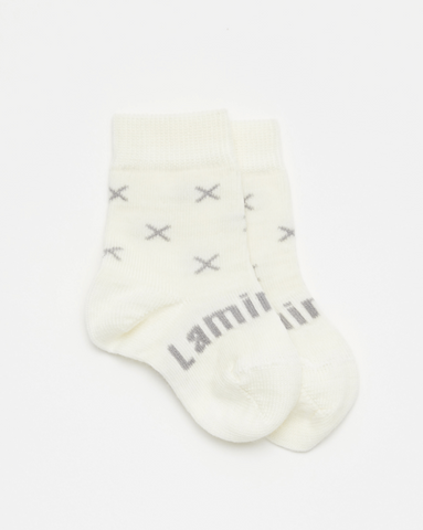 Lamington Baby Merino Crew Socks - Fox
