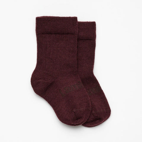 Lamington Baby Merino Crew Sock - Fig