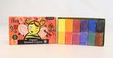 Filana Organic Beeswax Crayons, with brown and black - 12 Blocks