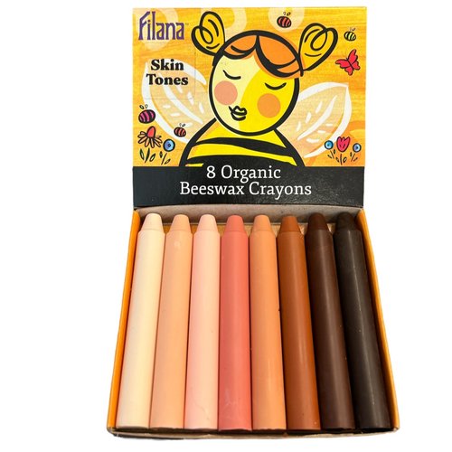 Filana Organic Beeswax Crayons Skin Tones x 8