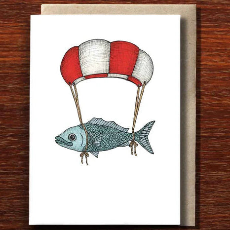 The Nonsense Maker Flying Fish Card