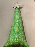 The Fancy Fox Fabric Christmas Tree with Star - Large GREEN