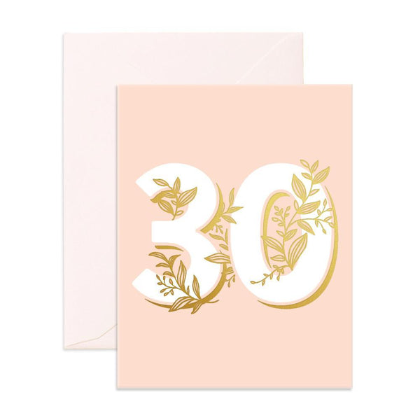 Fox & Fallow Number 30 Floral Card