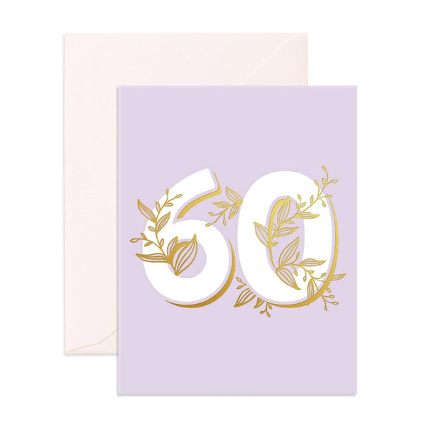 Fox & Fallow Number 60 Floral Card