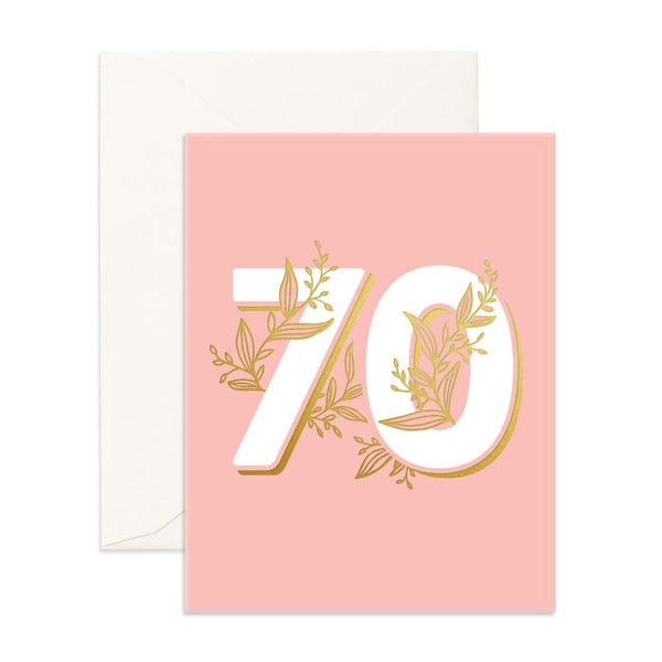 Fox & Fallow Number 70 Floral Card
