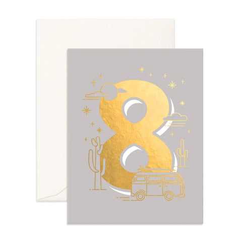 Fox and Fallow Number 8 Greeting Card