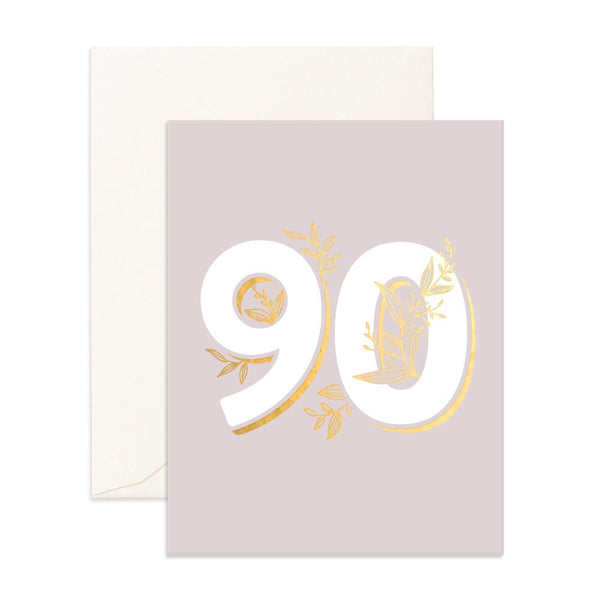 Fox & Fallow Number 90 Floral Card