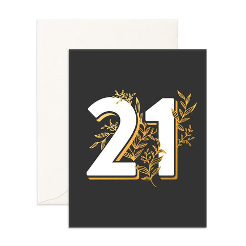 Fox & Fallow Number 21 Floral Card