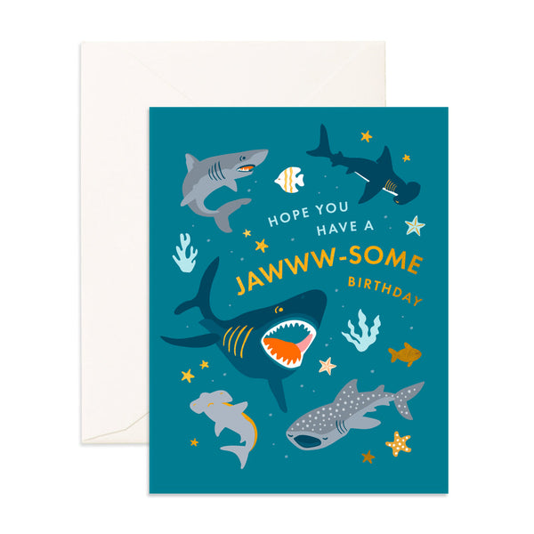 Fox & Fallow Jawww-some Birthday FOIL Greeting Card