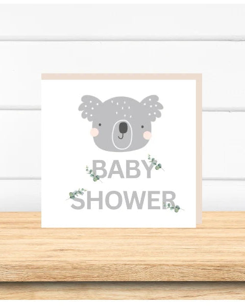 Petite Vous Baby Shower Koala Card