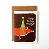 Florence Fry Happy Birthday Sausage Card