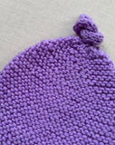 Knitted by Nana Merino Beanie - Lavender