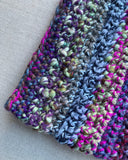 Knitted By Nana Hot Water Bottle Cover Purple