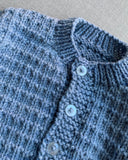 Knitted by Nana Cardigan Set Ocean