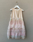 Vintage Rose Belle Pink Silk Dress