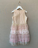 Vintage Rose Belle Pink Silk Dress