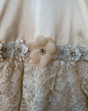 Vintage Rose Rosie Cream Silk Dress