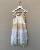 Vintage Rose Rosie Cream Silk Dress