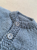 Knitted by Nana Joy Cardigan Blueberry 3-6M