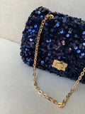 Milk x Soda Marie Sequin Bag (Large) Navy