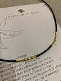 Georgia On My Mind - Gold Tube Necklace