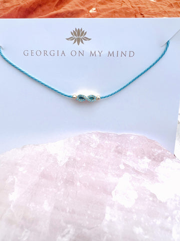 Georgia on my Mind - Infinity String Bracelet