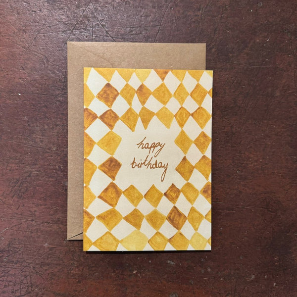 Florence Fry Happy Birthday Diamonds Card