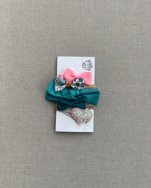 Pretty Wild Kids Turquoise Hair Set