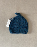 Knitted by Nana Top Knot Beanie - Poseidon
