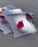 Milk x Soda Jelly Heart Ring Pink