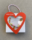 Milk X Soda Fruity Earrings & Bracelet Set - Pineapple
