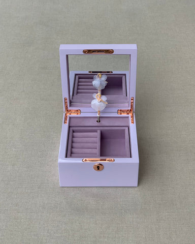 Imajpak Wooden Ballerina Jewelry Box - Lilac