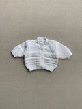 Knitted by Nana Cardigan White