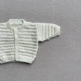 Knitted by Nana Tommy Cardigan Cream