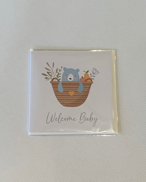 Petite Vous Welcome Baby Bear Card