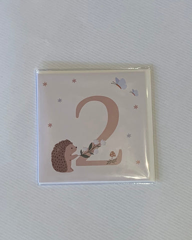 Petite Vous Hedgehog Birthday 2 Card