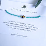 Georgia on my Mind - Mati (Evil Eye) Beaded Bracelet