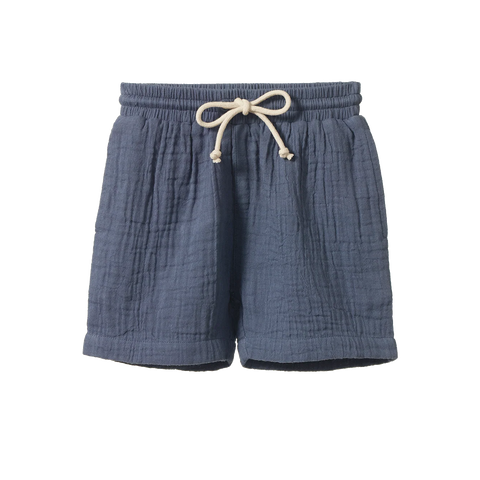 Nature Baby - James Shorts Muslin - Vintage Indigo