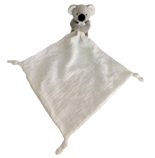 Petite Vous Kip the Koala Baby Comfort Blanket - COOL MUSLIN