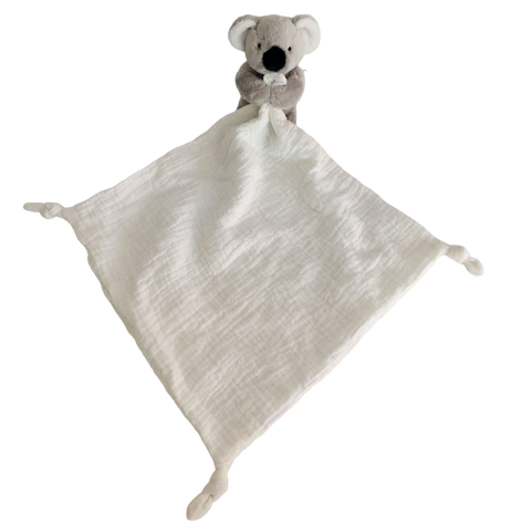 Petite Vous Kip the Koala Baby Comfort Blanket - COOL MUSLIN