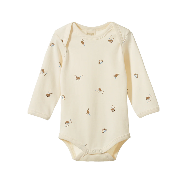 Nature Baby - Long Sleeve Bodysuit - Mini Music